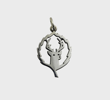 Small Silhouette Logo Charm