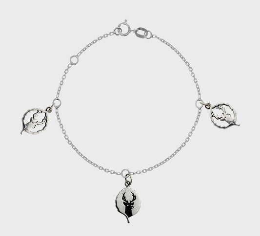 Small Silhouette Logo Charm