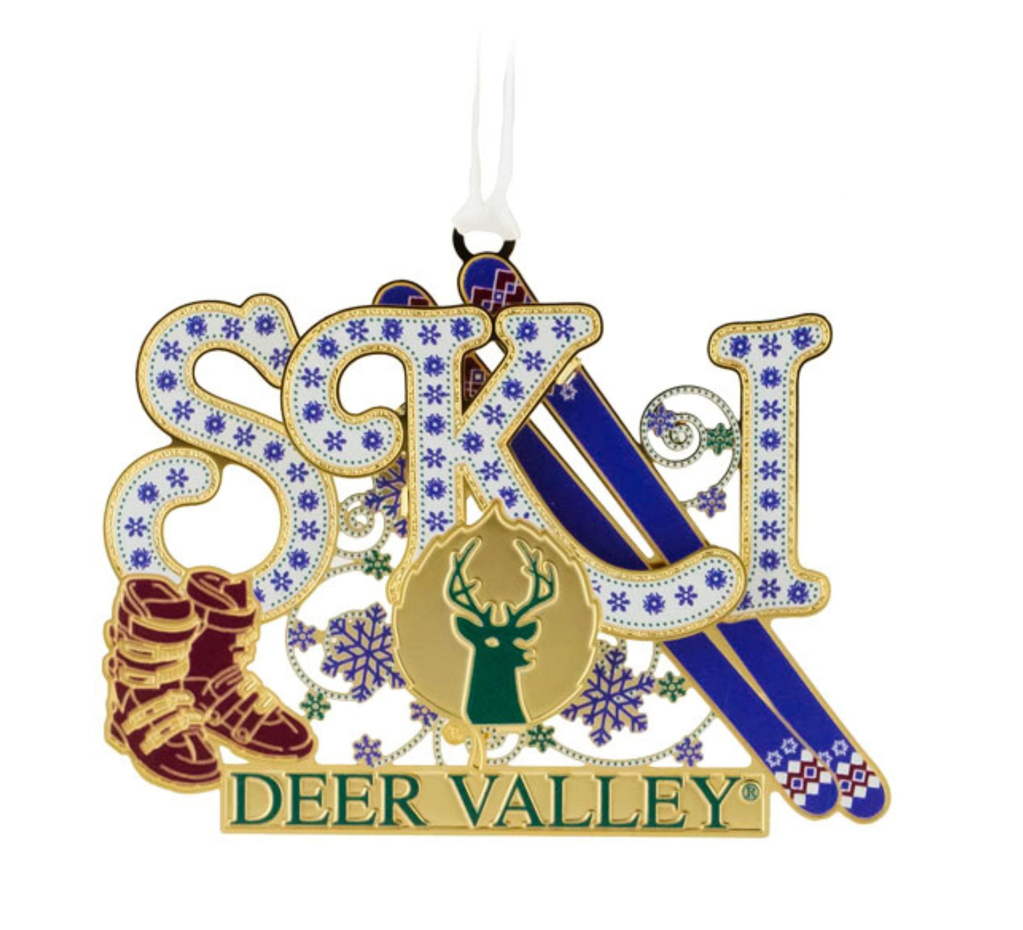 DV "SKI" Ornament