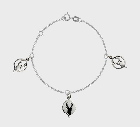 Small Sterling Silver Logo Charm
