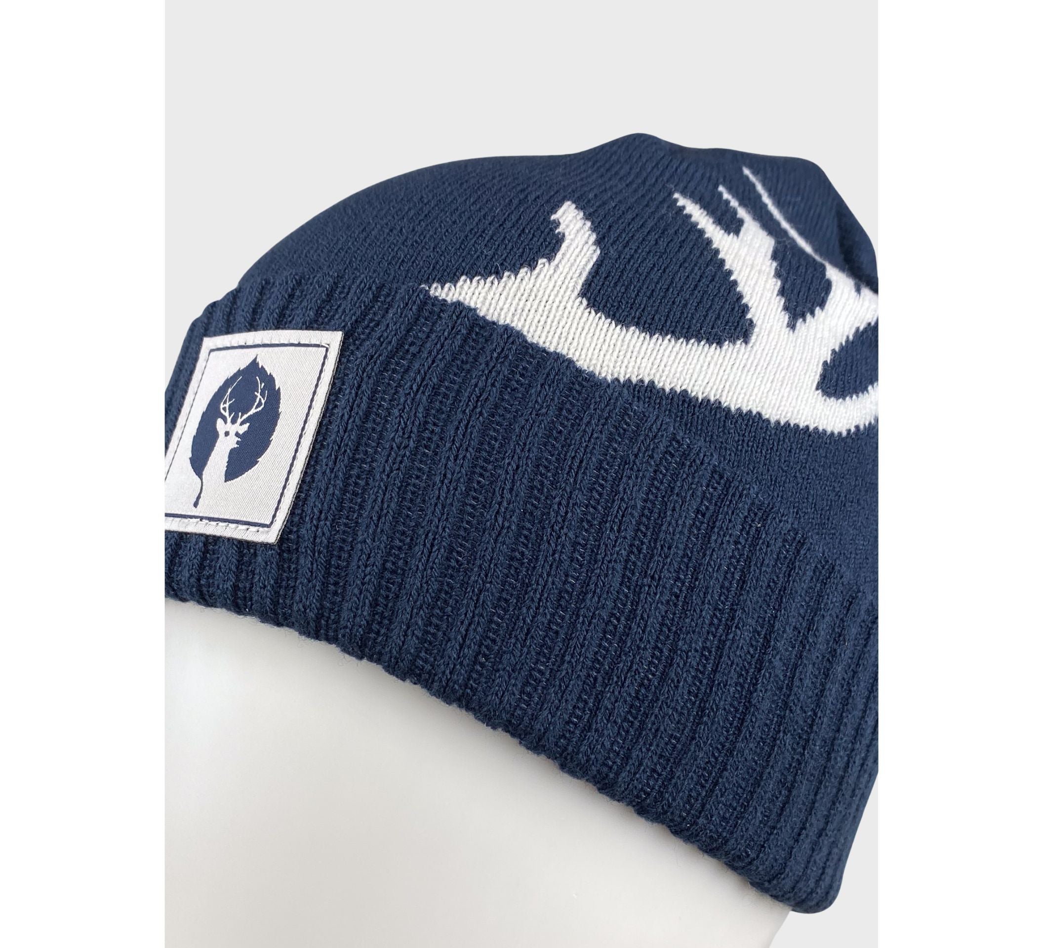 Kate Spade antler beanie Kate Spade Ribbed Knit Bow Cuff Beanie Stocking Cap White  main image 2