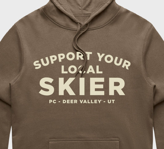 Support Your Local Skier Hoodie