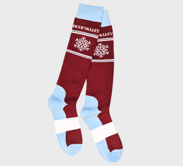 Merino Snowflake Ski Sock