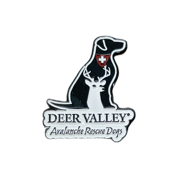 Deer Valley Avalanche Rescue Dog Pin