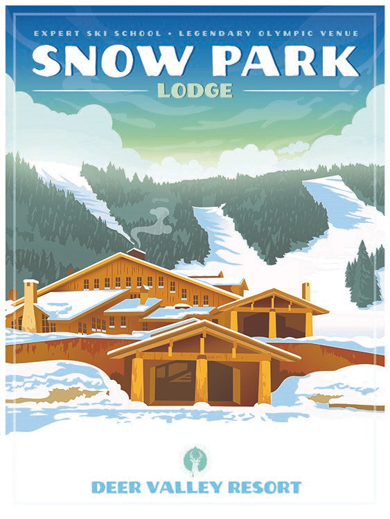 snow park lodge poster