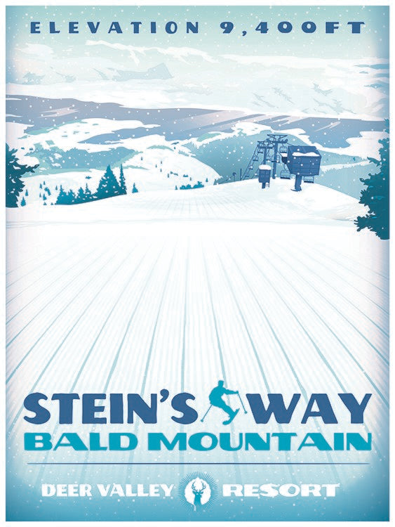 steins way ski run poster