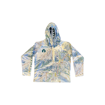 youth sized deer valley trail map hoody front