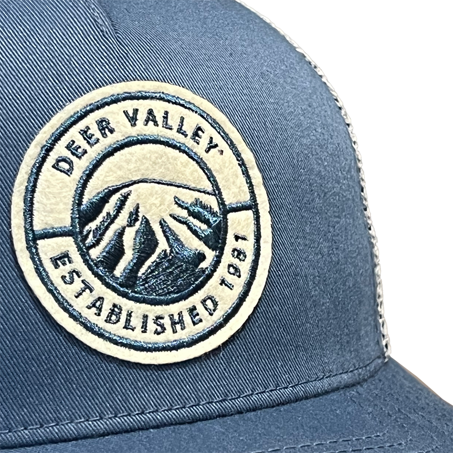 Deer Valley Vintage Felt Patch Trucker