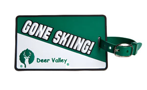 Deer Valley Gone Skiing Luggage Tag