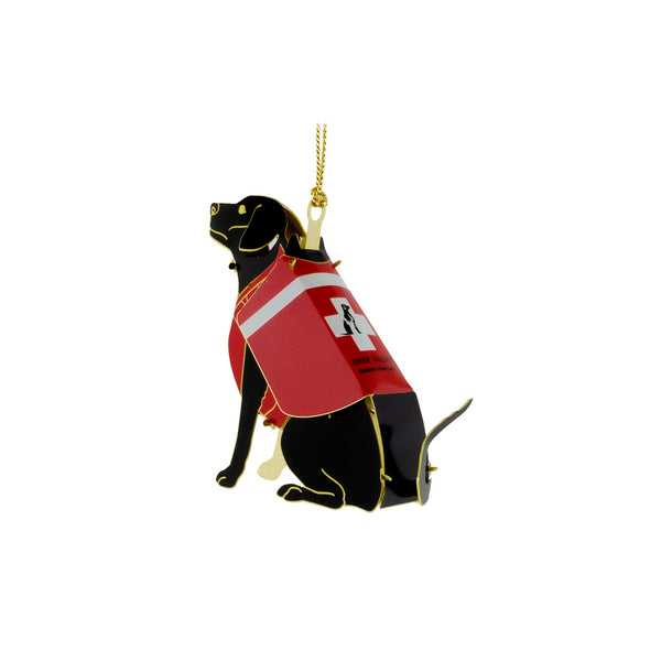 3-D Avalanche dog ornament