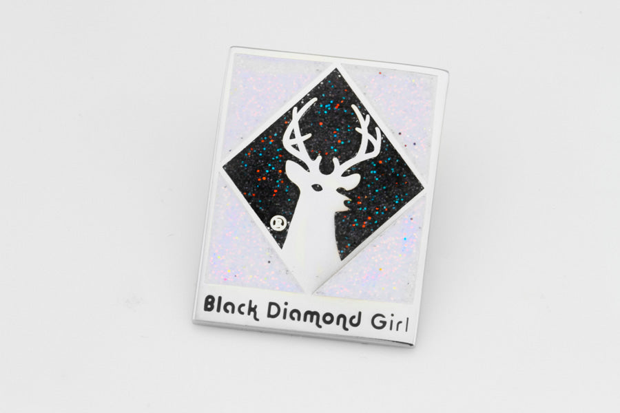Black Diamond Girl pin