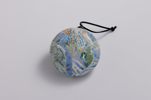 Trail Map Flat Globe Ornament